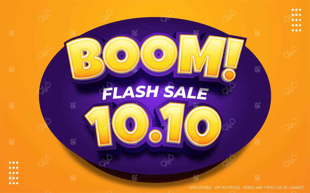 افکت متن قابل ویرایش، تصاویر به سبک بوم 10.10