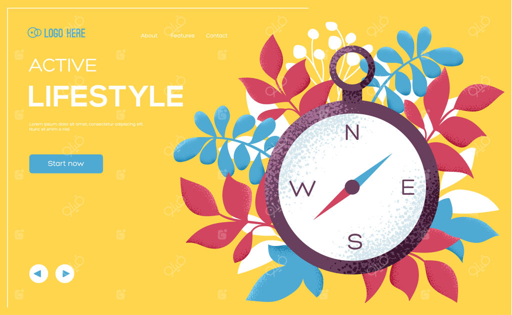 صفحه فرود سبک زندگی فعال