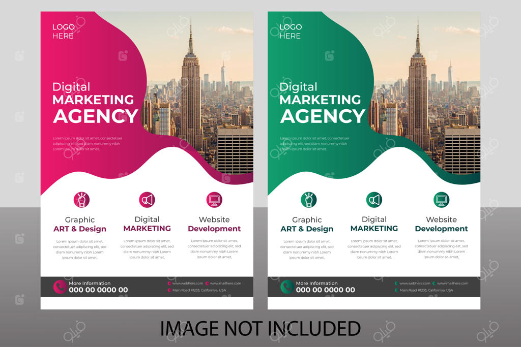 قالب طراحی تراکت تجاری