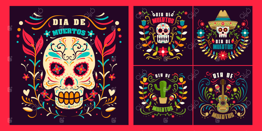 تعطیلات روز مردگان در مکزیک، قالب روز مردگان