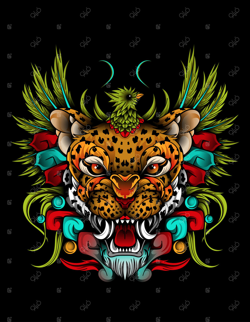 هنر مکزیکی جگوار کتزال