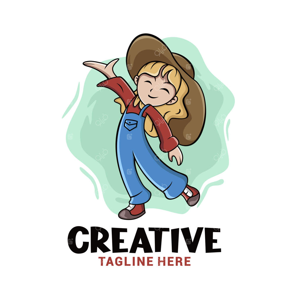 طراحی لوگوی وکتور برای زنان کشاورز