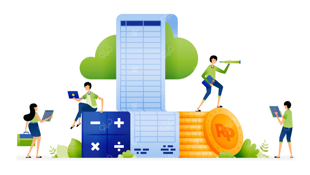 طراحی فناوری حسابداری با استفاده از ابر برای دسترسی آسان به گزارشات و برنامه‌های شرکت - مناسب برای صفحات لندینگ وب‌سایت‌ها، پوسترها، بنرها، اپلیکیشن‌های موبایل، تبلیغات شبکه‌های اجتماعی و غیره