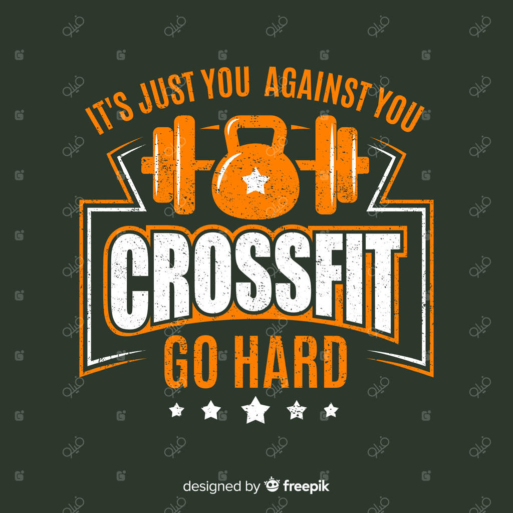 نشان کراسفیت با عبارت انگیزشی