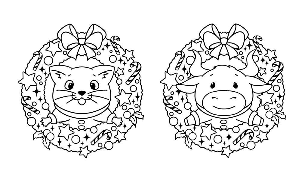 طرح رنگ‌آمیزی با موضوع کریسمس