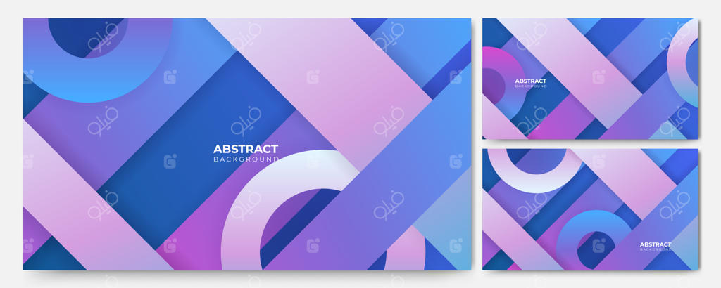 پس‌زمینه طراحی هندسی انتزاعی و رنگارنگ راه‌راه‌های مدرن برای کارت ویزیت، بروشور، بنر و کاغذ دیواری