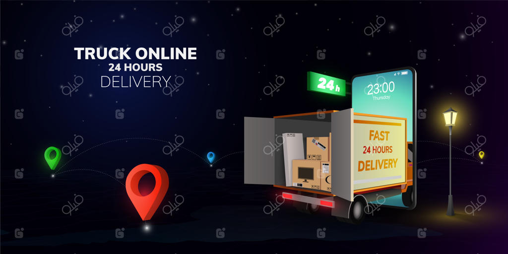 خرید آنلاین دیجیتال و تحویل با کامیون