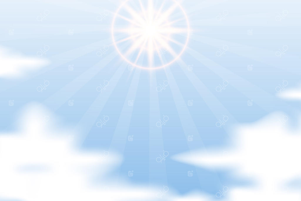 طرح پس‌زمینه آسمان آبی و ابر