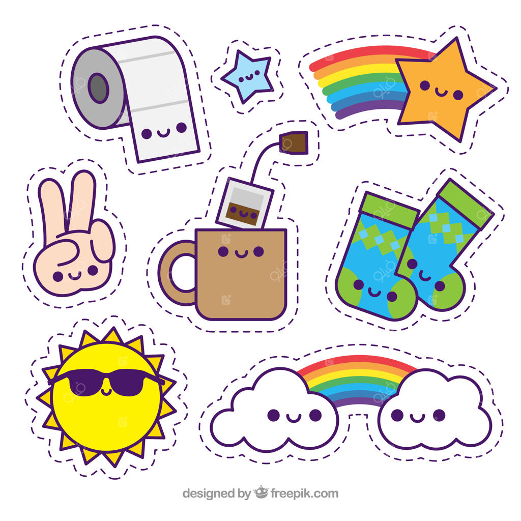 بسته کلاسیک استیکرهای بامزه