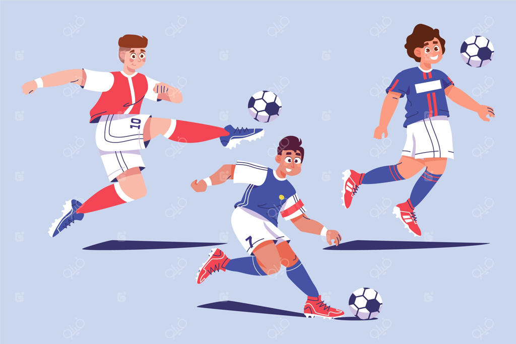 بازیکنان فوتبال کارتونی