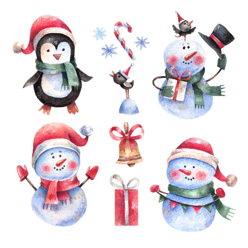 تصویر افسانه‌ای کریسمس با خانه زمستانی و شاخه‌های درخت کاج در کالسکه قدیمی برفی