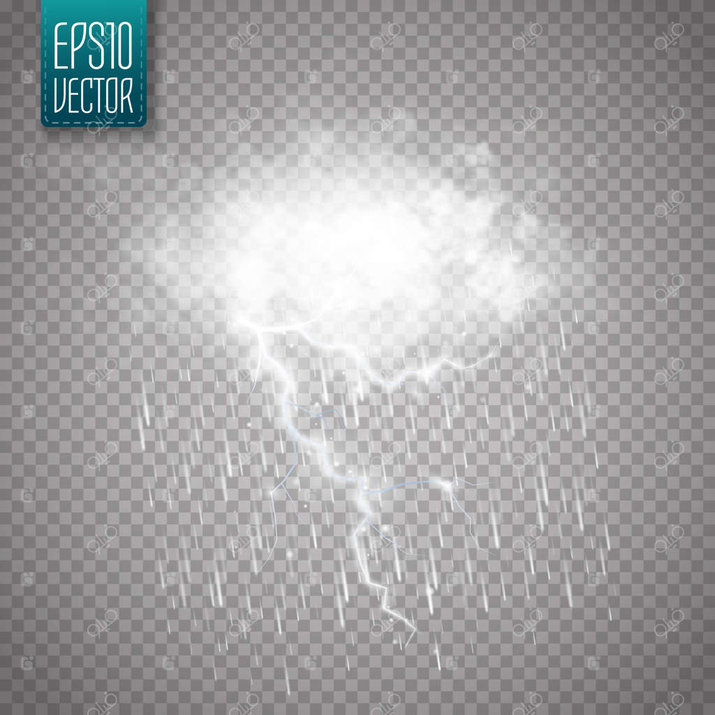 روز بارانی همراه با رعد و برق روی شیشه پنجره