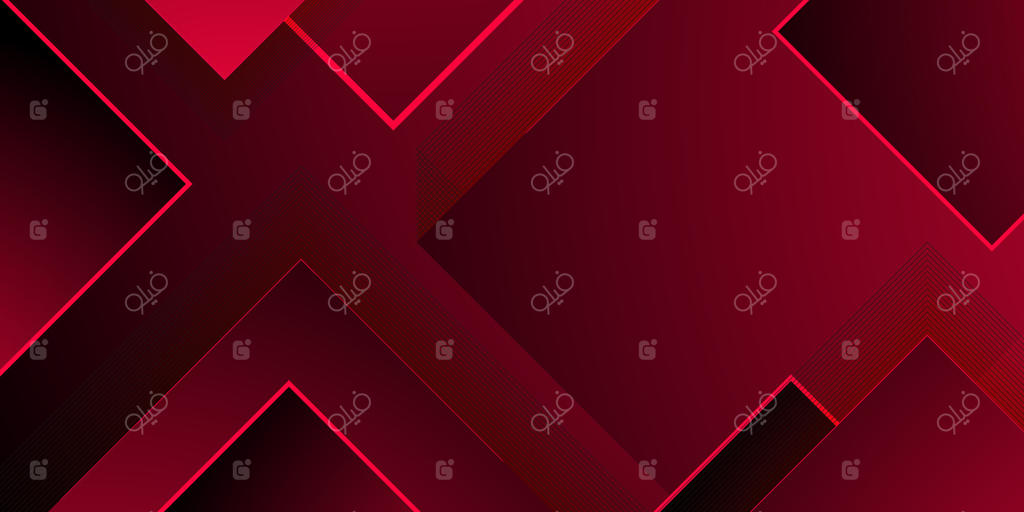 پس‌زمینه انتزاعی با مربع‌های همپوشان قرمز تیره: طرحی آینده‌نگر با پترن برش کاغذ و خطوط سایه‌دار.