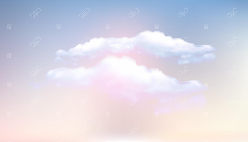 پس‌زمینه طبیعت از آسمان غروب انتزاعی و ابرها