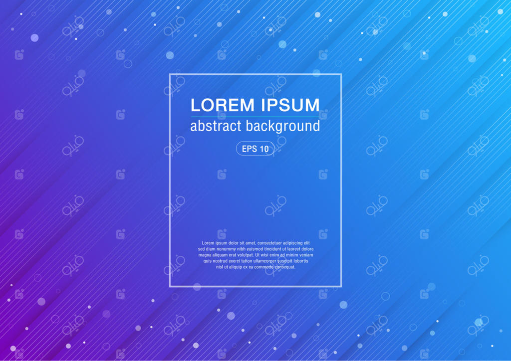 پس‌زمینه انتزاعی آبی با خطوط و نوارهای سفید