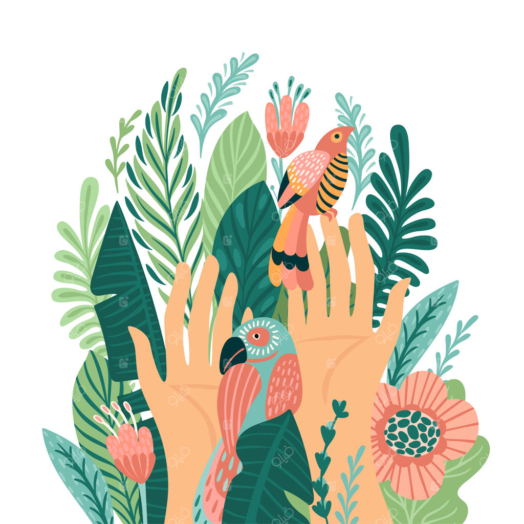 تصویرسازی وکتور برای روز زمین و مفاهیم محیط‌زیستی - طراحی کارت، پوستر، بنر و موارد دیگر