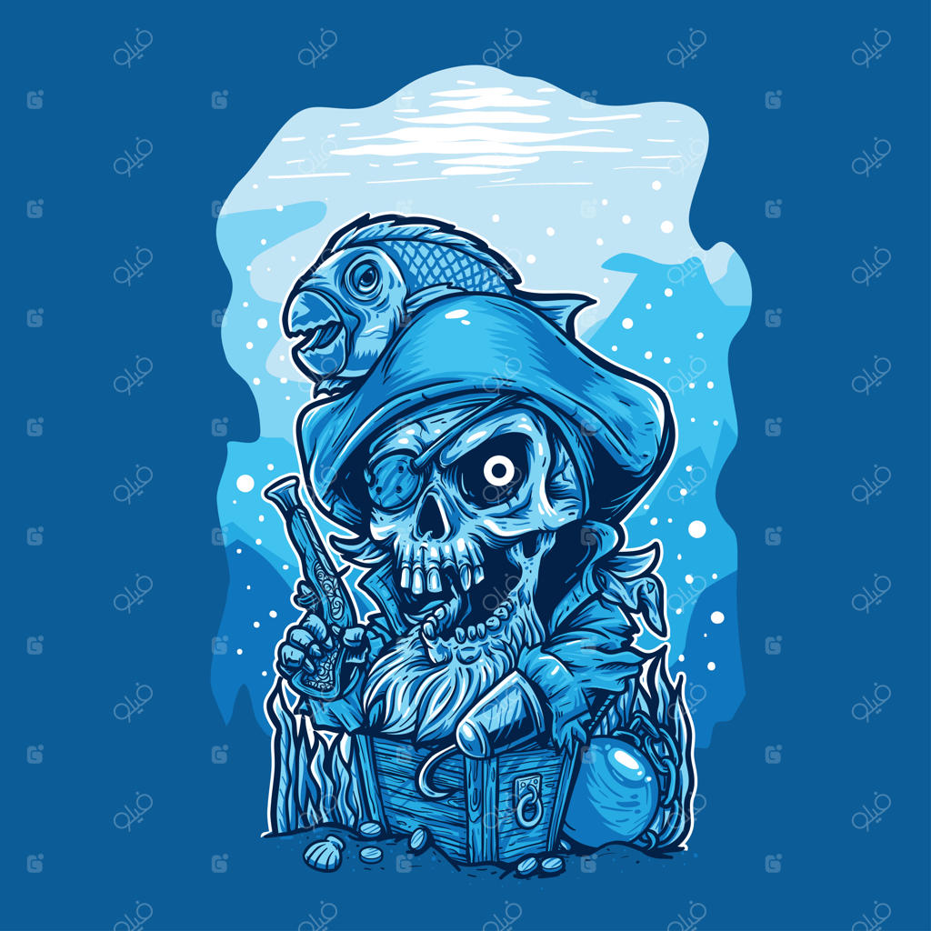 انیمیشن دزد دریایی و محافظت از گنجینه ارزشمند