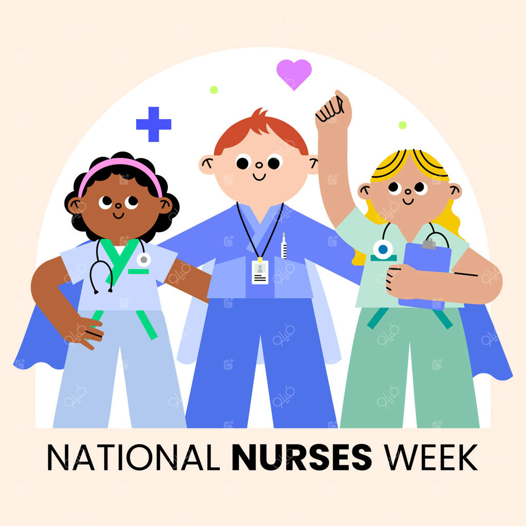 تصویر ساده برای هفته ملی پرستاران