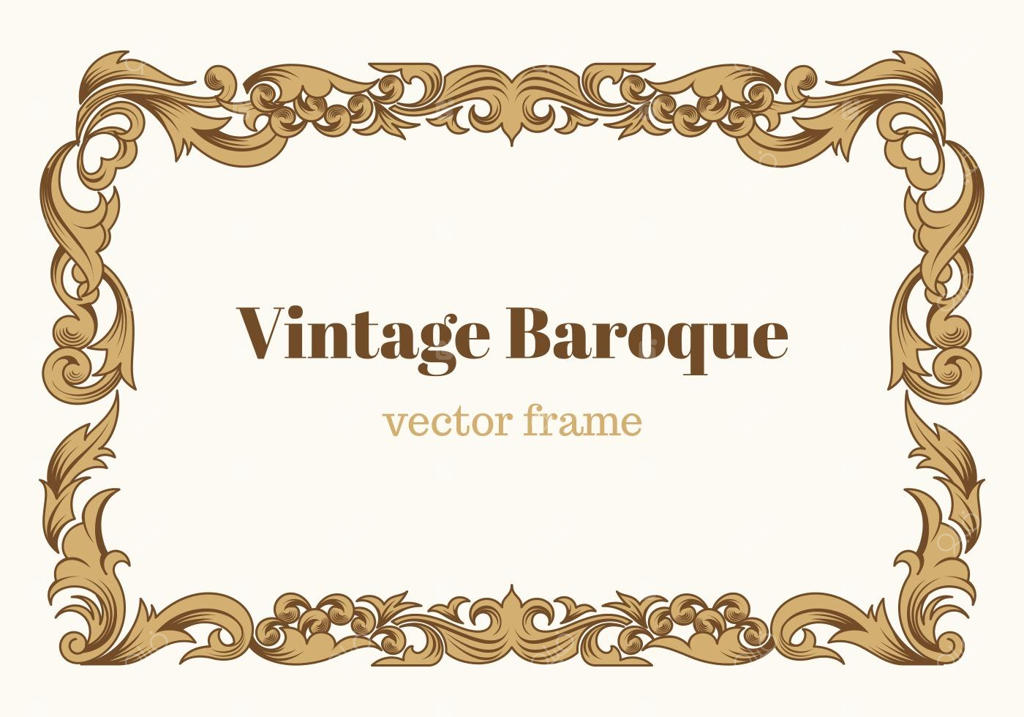 قاب وکتور باروک قدیمی