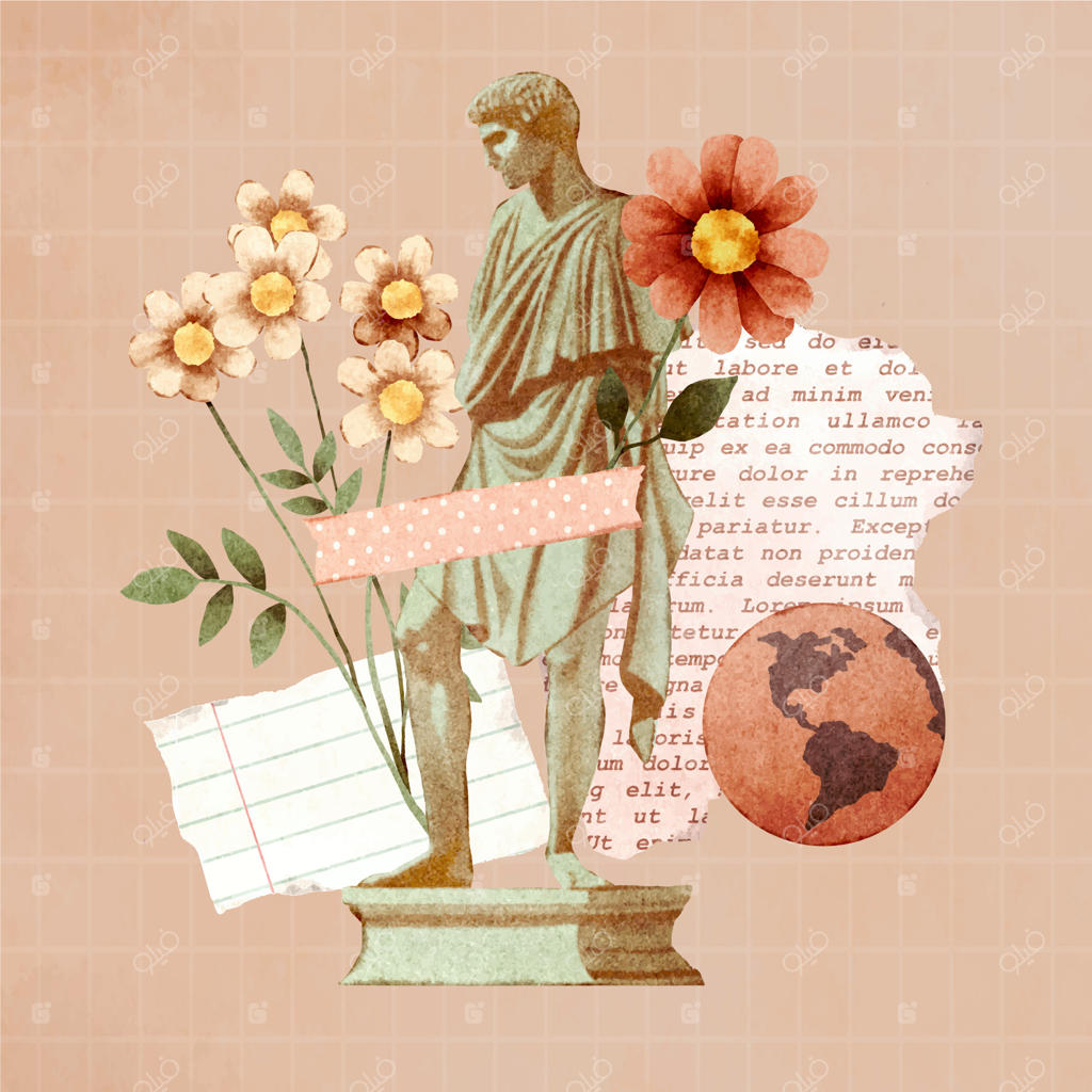 تصویرسازی کلاژ قدیمی