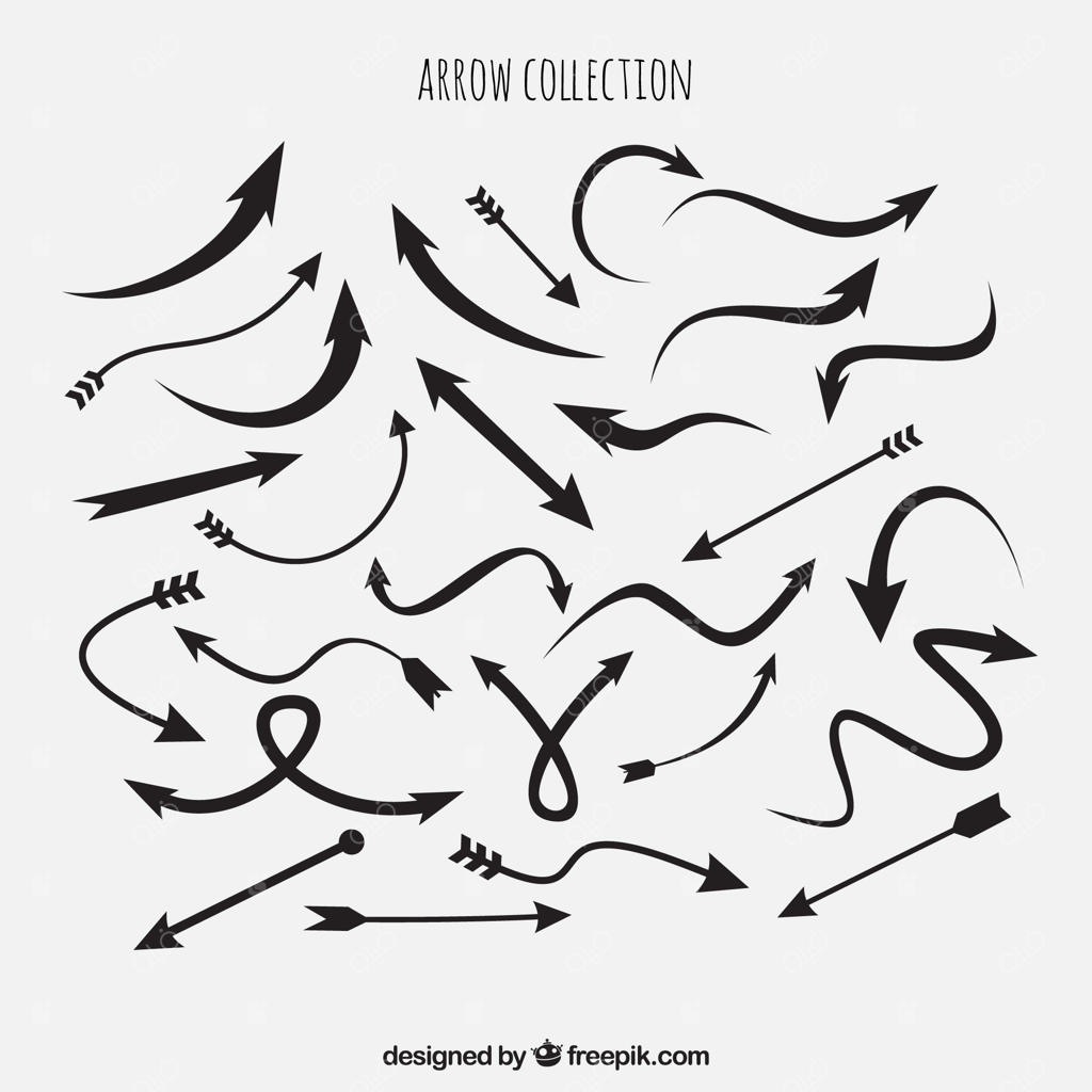 مجموعه‌ای از پیکان‌های تزئینی