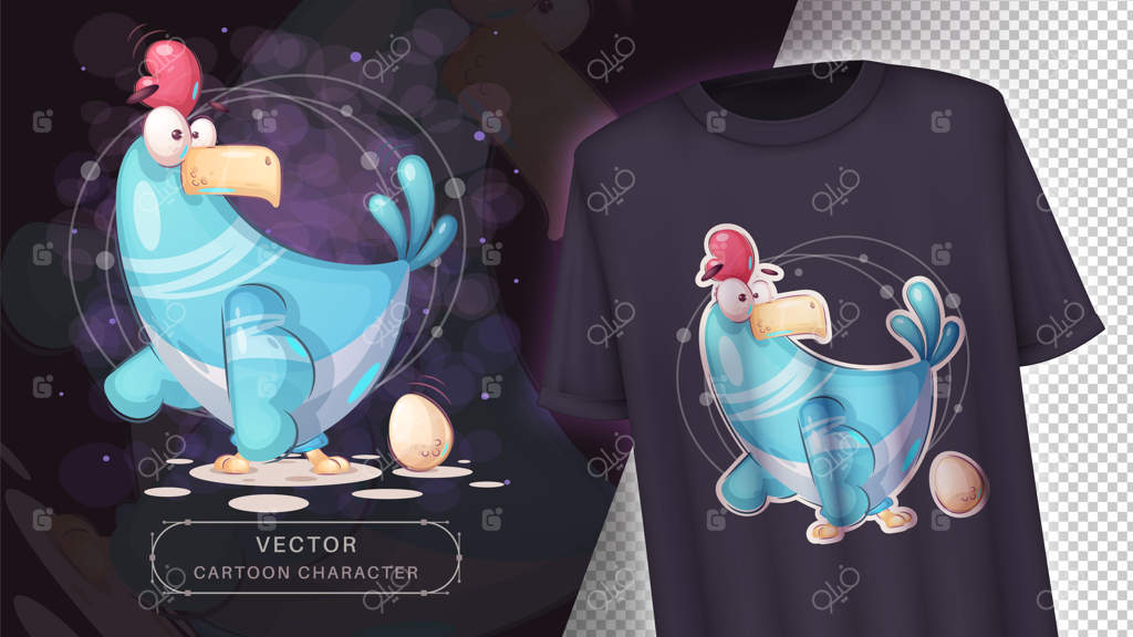 شخصیت کارتونی مرغ بامزه