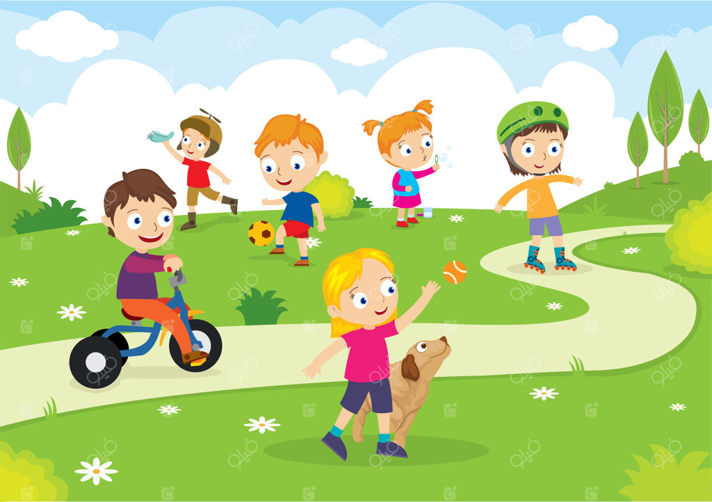 بازی کودکان در پارک