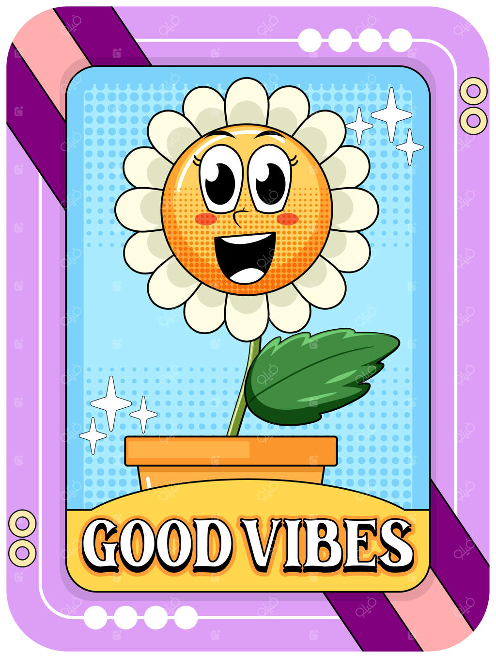 شخصیت کارتونی بامزه گل آفتابگردان