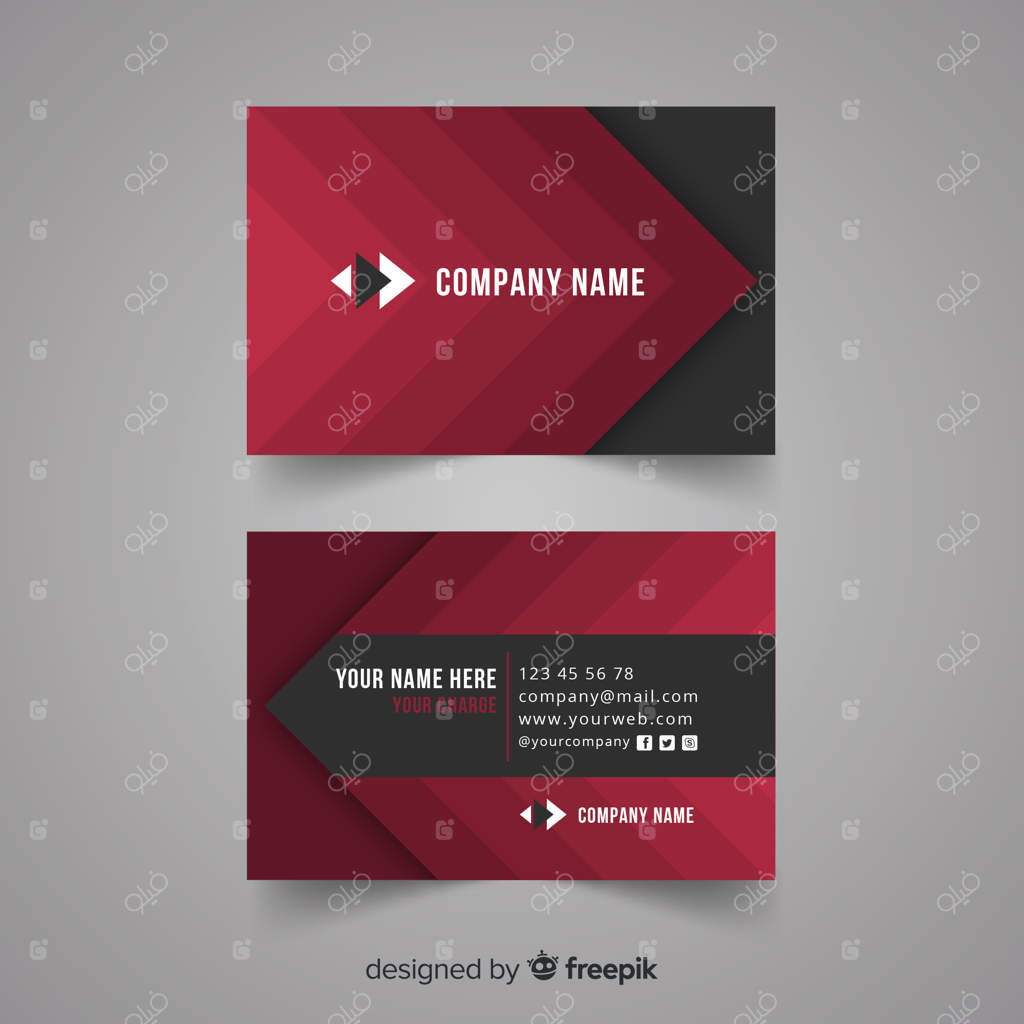 قالب کارت ویزیت مدرن و ساده