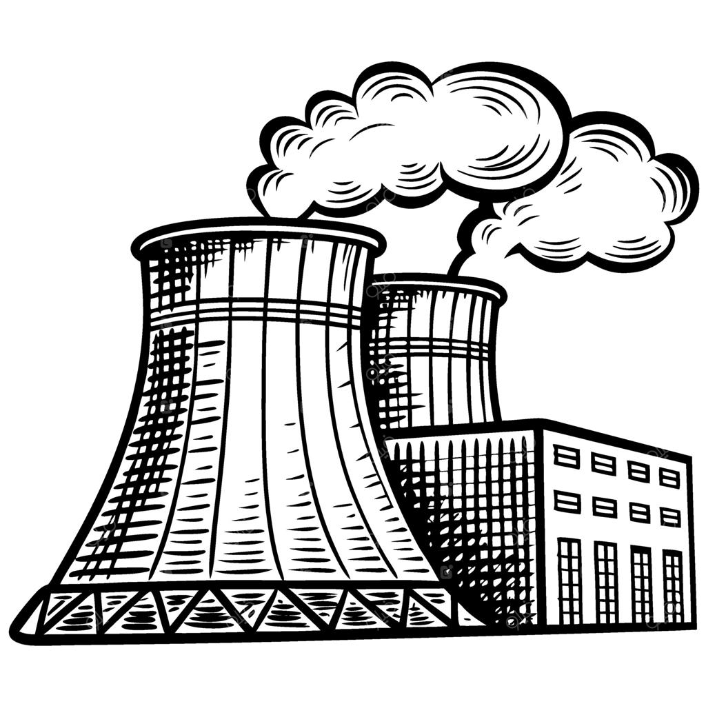 نیروگاه هسته‌ای با برج‌های خنک‌کننده و بخار، تأسیسات صنعتی تولید برق اتمی