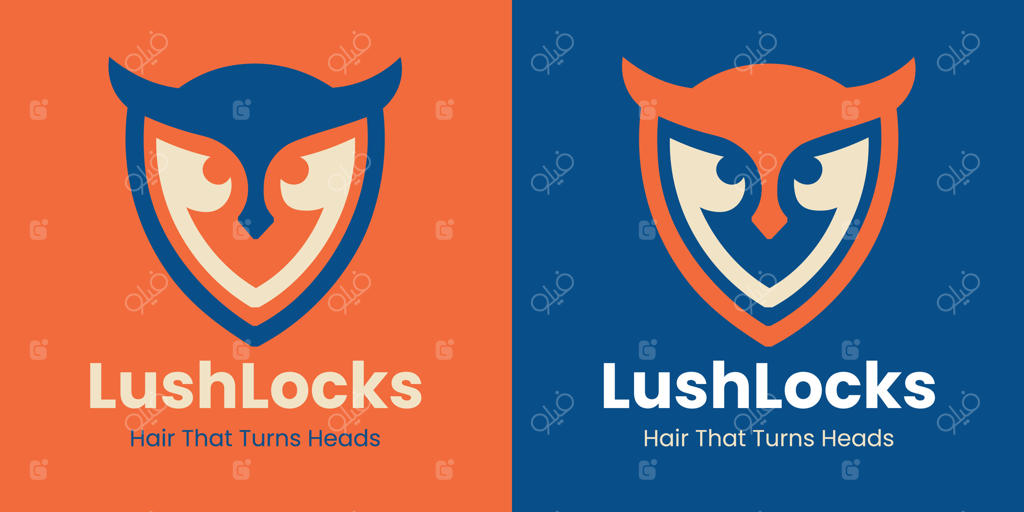 لوگوی موهای پرپشت و زیبا