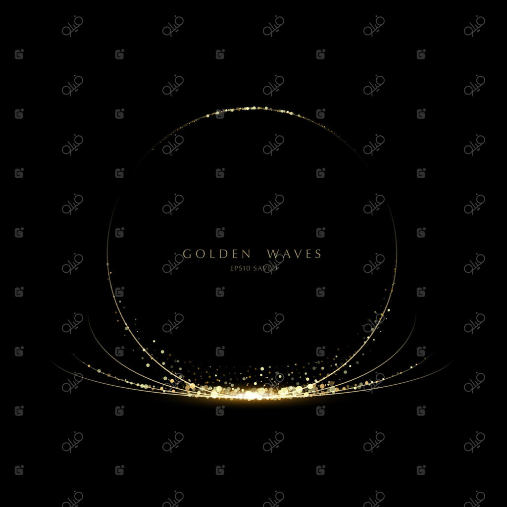 پس‌زمینه درخشان، نور طلایی لوکس پودر ستاره‌ها