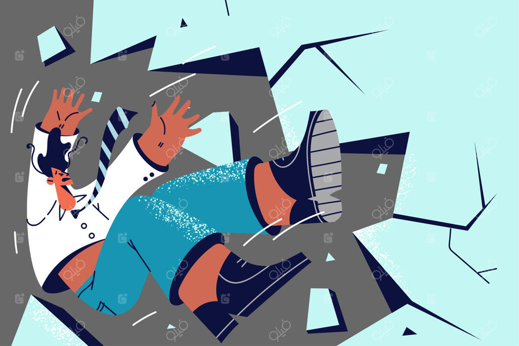 سقوط تاجر از صخره