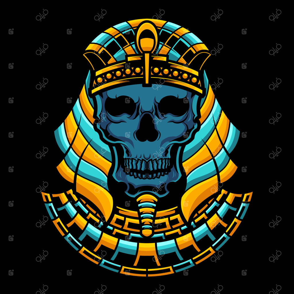 تصویر برداری سر ابوالهول مصری