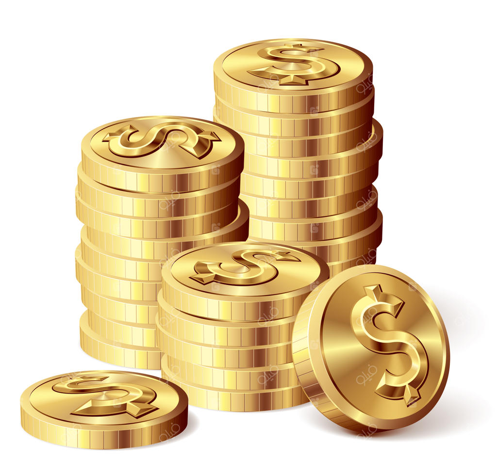 سکه‌های طلا با علامت دلار
