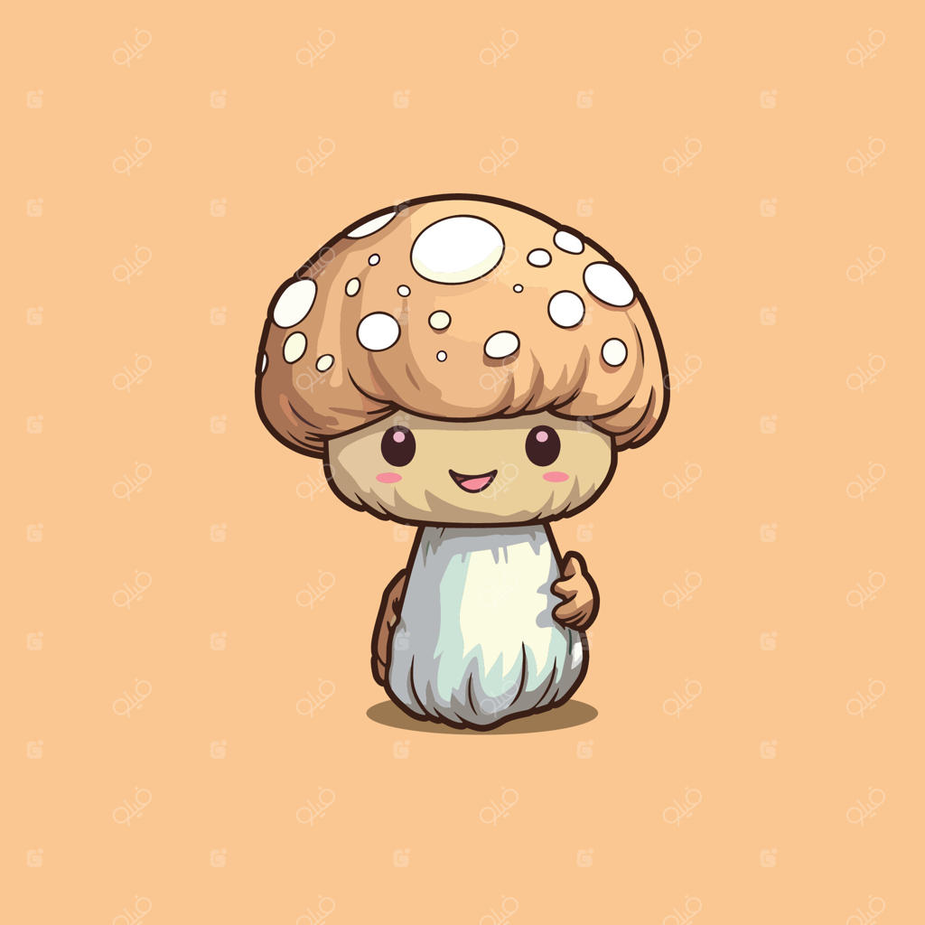 تصویر کارتونی بامزه قارچ ماتسوتکه