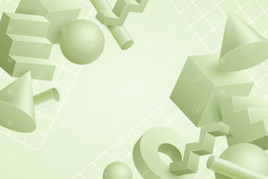 پس‌زمینه هندسی سه‌بعدی گرادینت