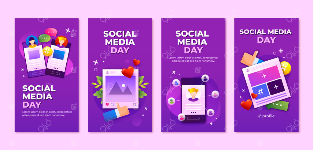 مجموعه استوری‌های اینستاگرام برای جشن روز شبکه‌های اجتماعی