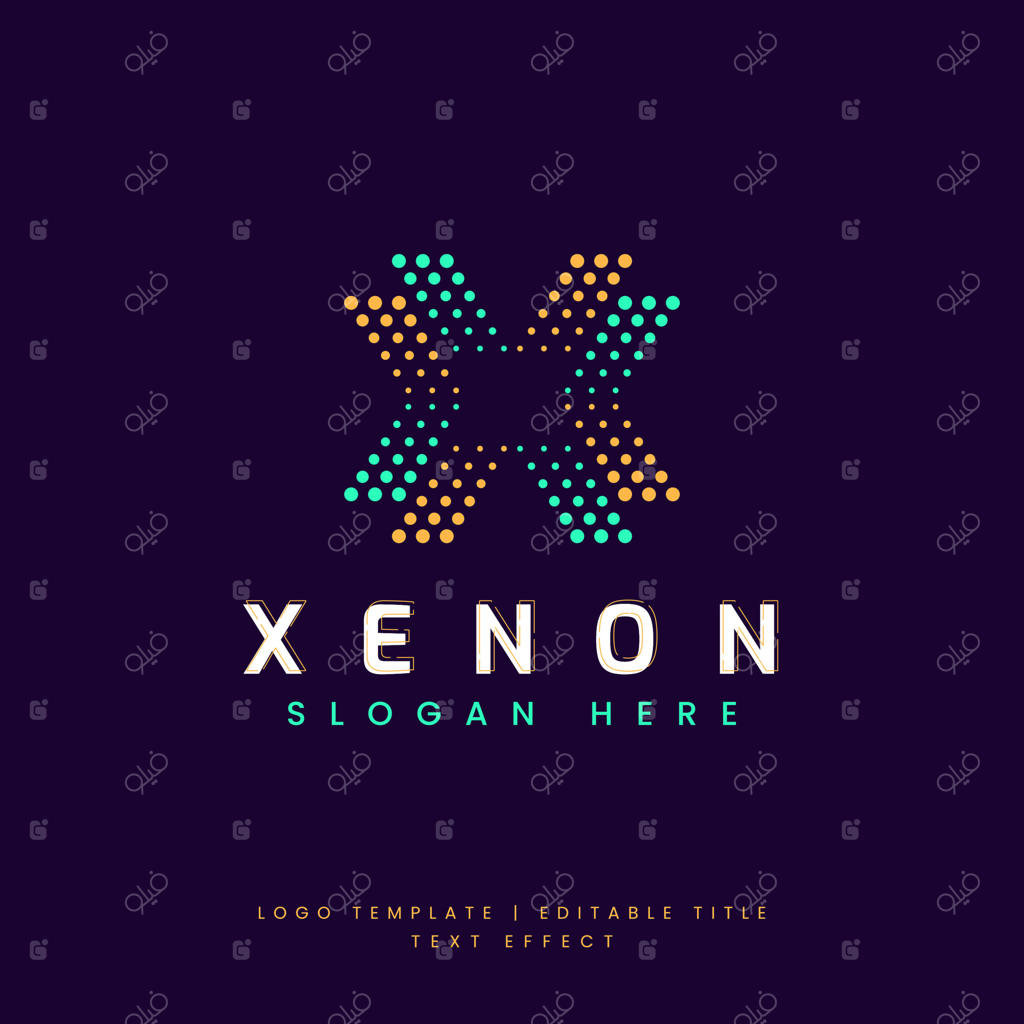 لوگوی X با افکت متن نیم‌سایه در قالب Illustrator: فناوری، سرگرمی و کسب‌وکار چندرسانه‌ای.