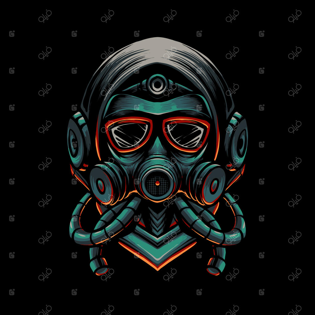 تصویر ماسک ویروس تاریک