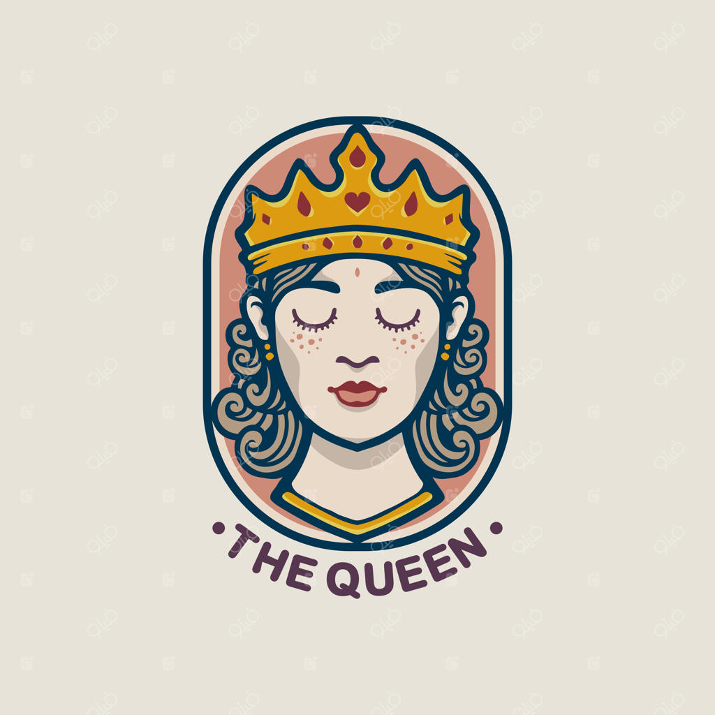 طراحی لوگوی نشان ملکه
