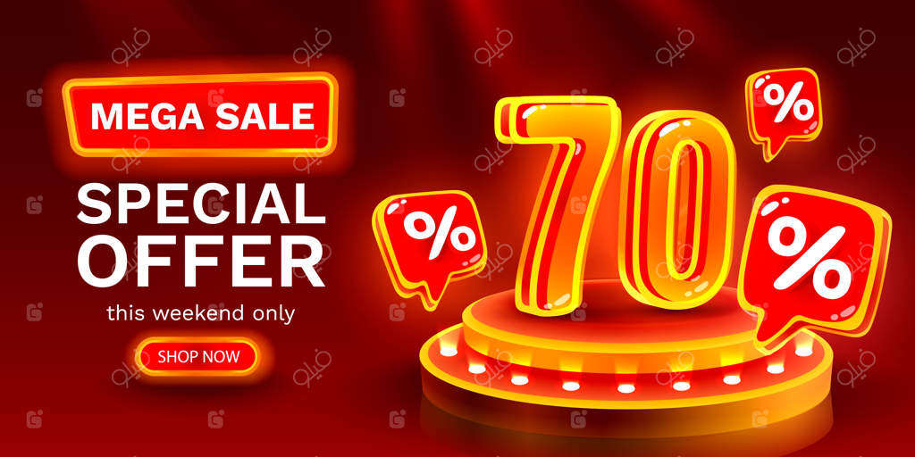 حراج ویژه! تخفیف ۷۰٪ روی تابلو نئون - فروش فوق‌العاده!