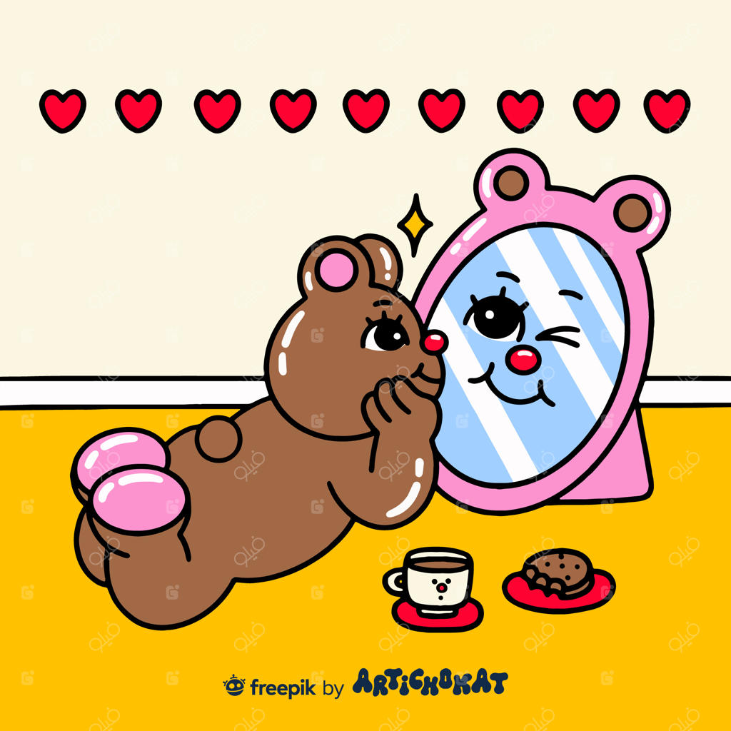 تصویرسازی عشق به خود با خرس