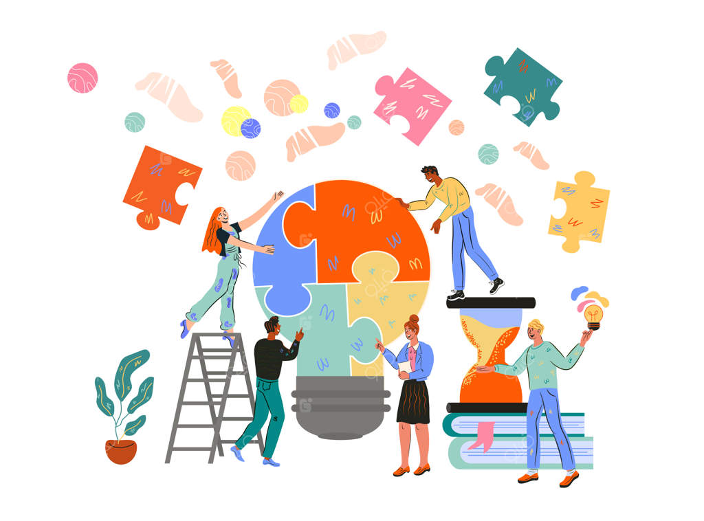 افراد کسب‌وکار درگیر وظایف مشترک و همکاری‌های تیمی هستند و با همدیگر کار می‌کنند