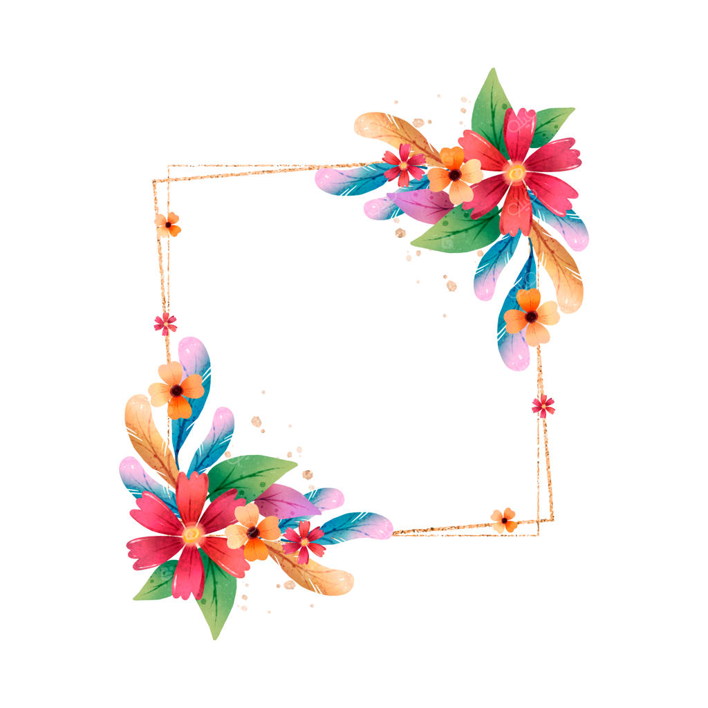 طراحی قاب آبرنگی بوهو