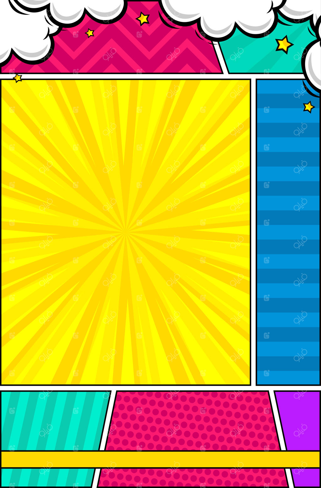 قالب خالی مجله کمیک