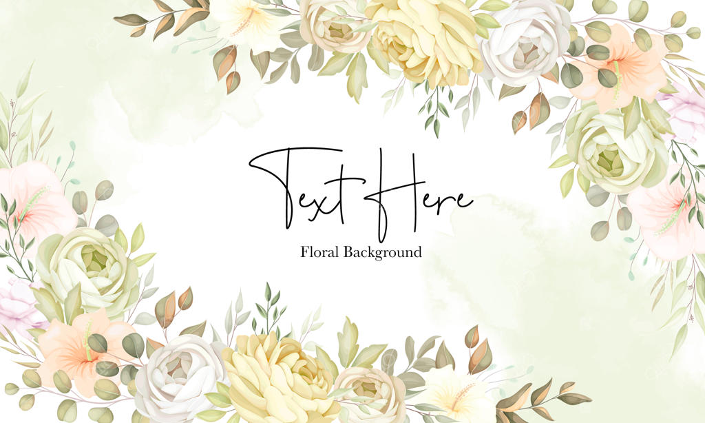 قالب پس‌زمینه‌ای با گل‌های پاییزی و گرم