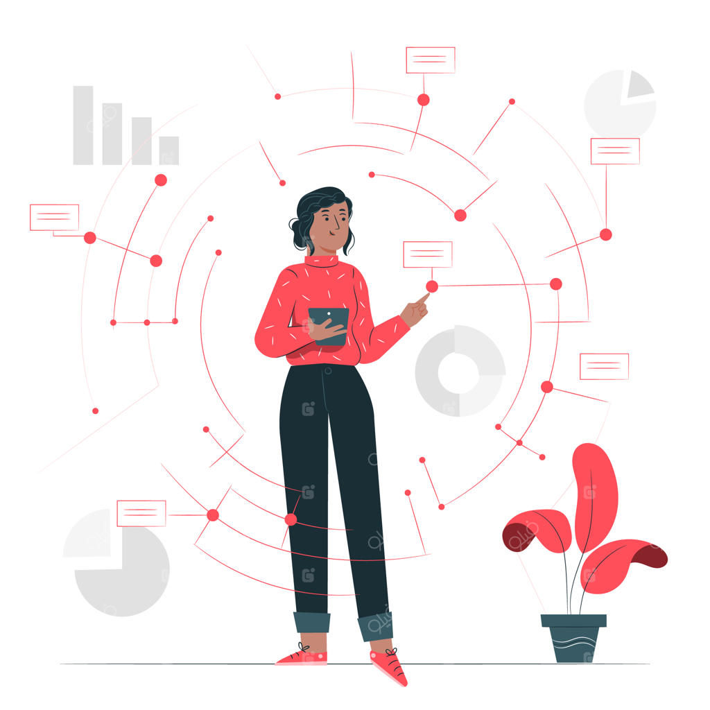 تصویرسازی مفهومی نقاط داده