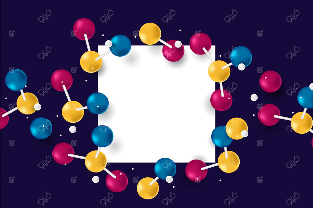 پس‌زمینه علمی واقعی و رنگارنگ