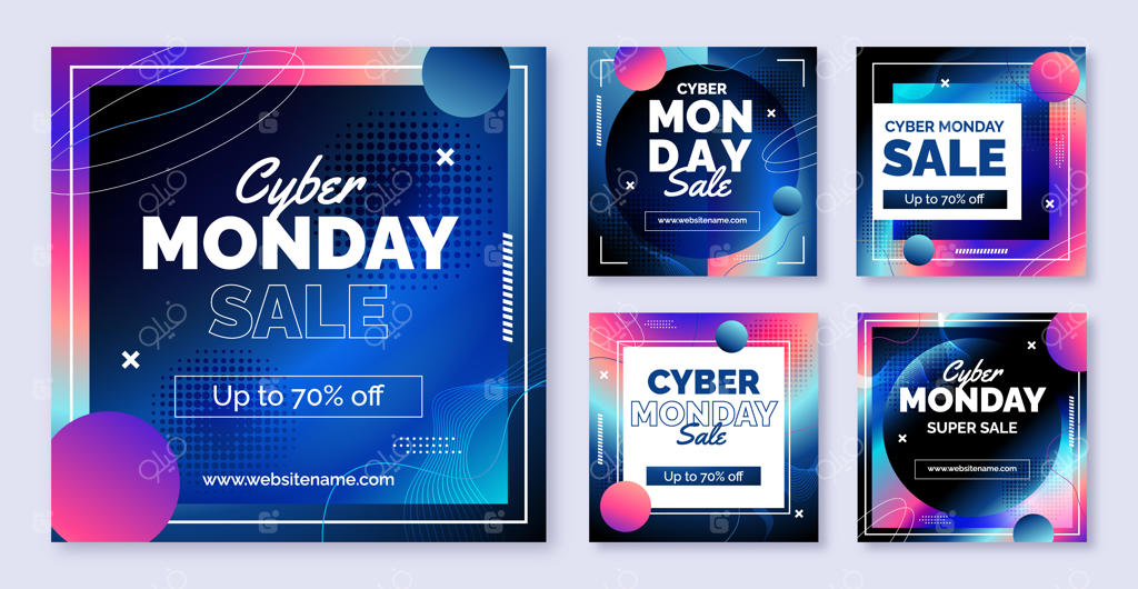 مجموعه پست‌های اینستاگرام برای سایبر ماندی